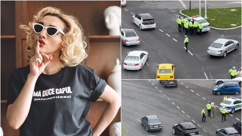Primele imagini cu Ana Morodan, înconjurată de o armată de polițiști: “Jandarmii unde sunt? Armata? Doar poliția?