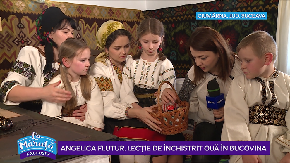 VIDEO Angelica Flutur, lecție de închisit ouă în Bucovina