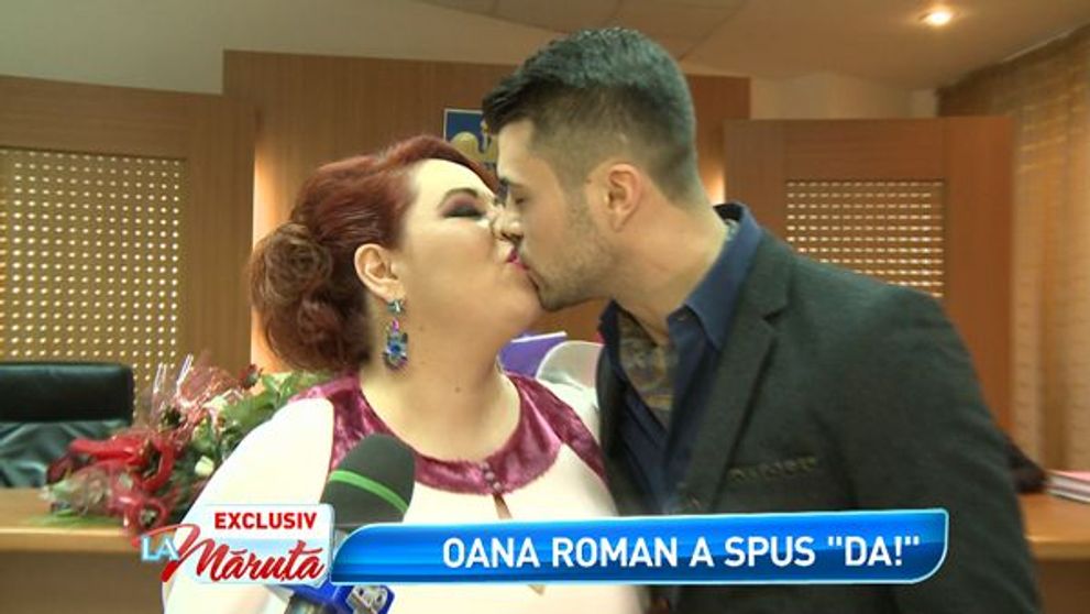 Oana Roman s-a casatorit cu iubitul ei, Marius. Imagini in exclusivitate de la cununia civila