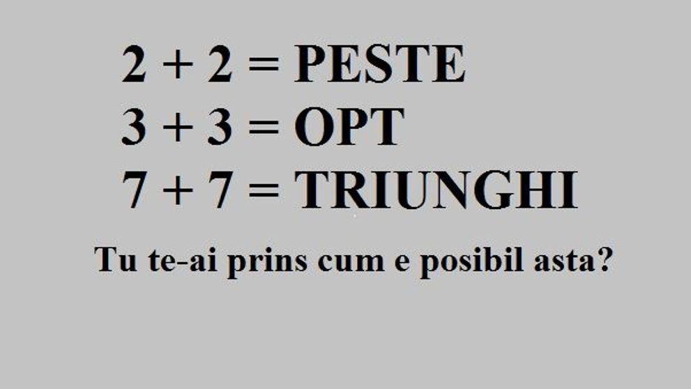 Cel mai inedit test de logica pe care l-ai facut pana acum. Putini s-au prins care este solutia