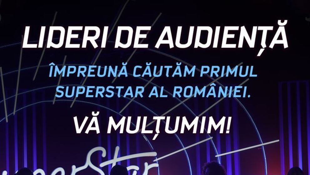 Ultima ediție a audițiilor SuperStar a fost lider de audiență! Competiția trece în următoarea etapă