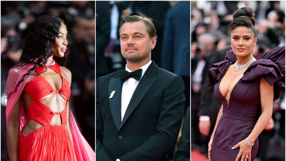 DiCaprio și cele mai frumoase femei din lume, la premiera celui mai așteptat film de la Cannes. Salma Hayek, irezistibilă
