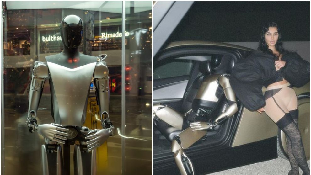Ce poate să facă robotul Optimus, alături de care Kim Kardashian s-a fotografiat în ipostaze „jenante”