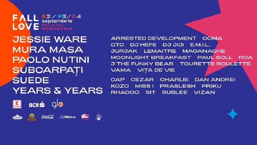 (P) Începe Fall In Love la Mogoșoaia. Jessie Ware, Suede, Paolo Nutini, Subcarpați și Vama, printre invitații festivalului