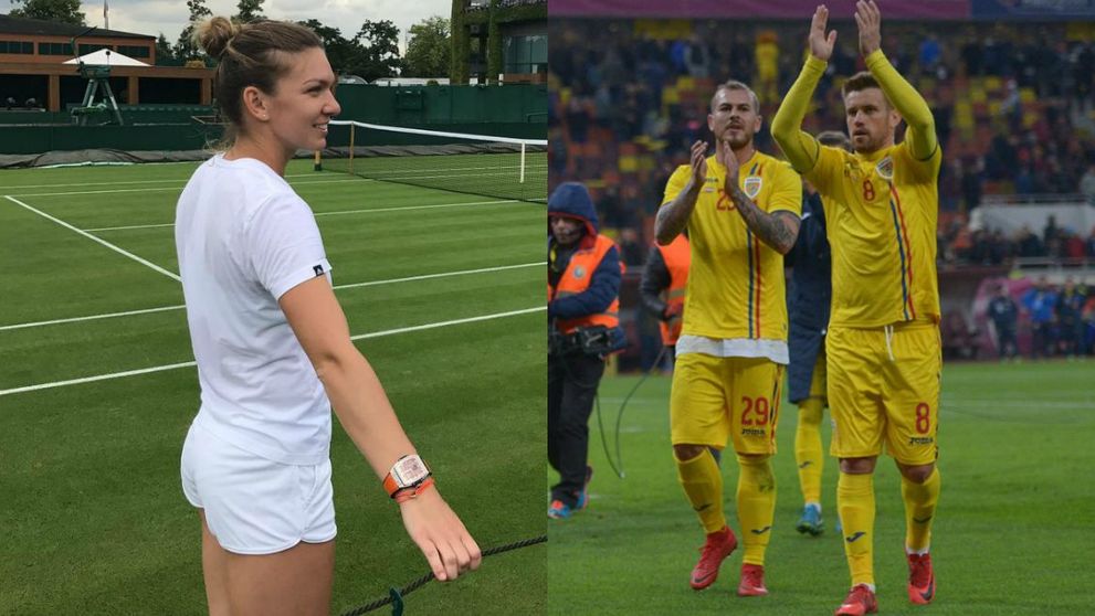Cum a aparut Simona Halep la meciul Romaniei de aseara. Nici nu o recunosti daca o vezi