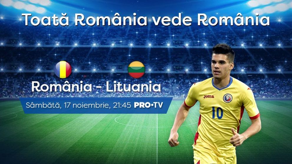 Naționala României joacă ultimele două meciuri ale anului la PRO TV!