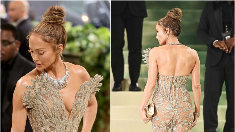 Jennifer Lopez, zeiță absolută în cea mai importantă noapte a modei: acoperită de perle și cristale, într-o rochie fabuloasă