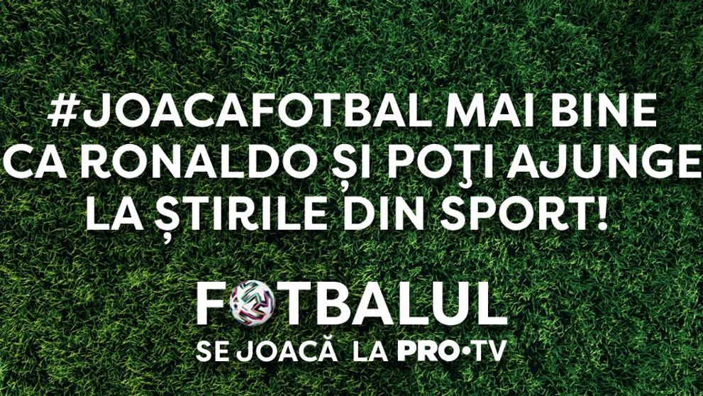 PRO TV te provoacă! Arată-ne că jonglezi mingea mai bine decât Ronaldo și poți ajunge la știrile din sport
