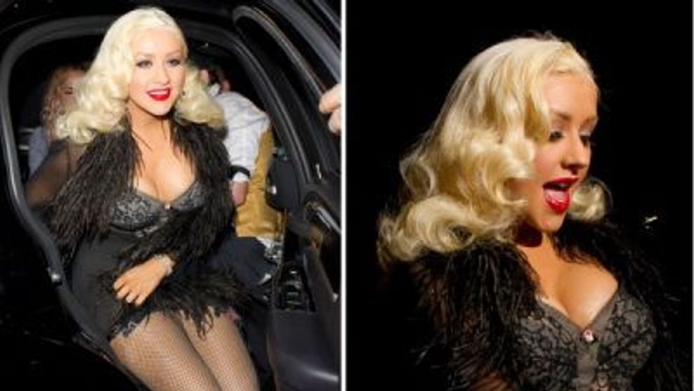 Christina Aguilera in corset si super decoltata pe Gay Walk of Fame! FOTO