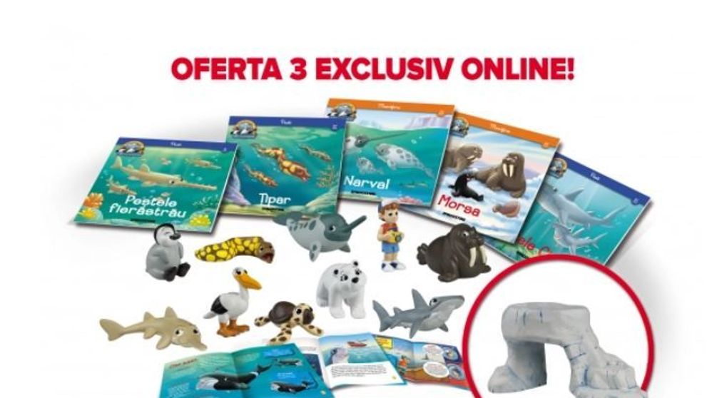 (P) Colecția de reviste cu figurine „Viețuitoarele mărilor și oceanelor”