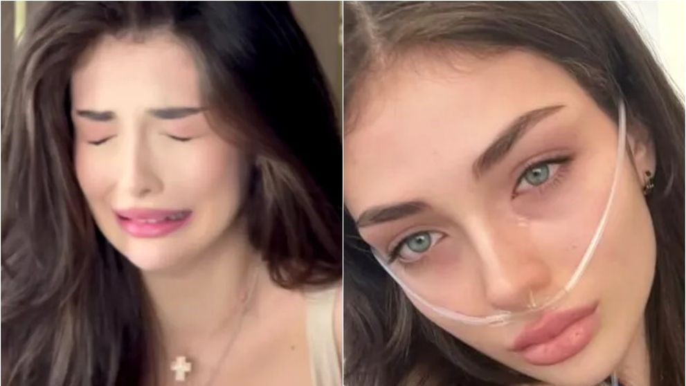 Andreea Bostănică a ajuns, de urgență, la spital! „Regina TikTok-ului” și-a speriat fanii după ce s-a fotografiat plângând și cu perfuzia la mână: „Am trecut printr-un moment dificil”