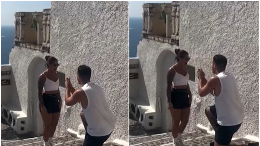 Comedie pură! Ce a pățit acest bărbat când s-a așezat în genunchi pentru a-și cere iubita în căsătorie: „Nu ne-a venit să credem”