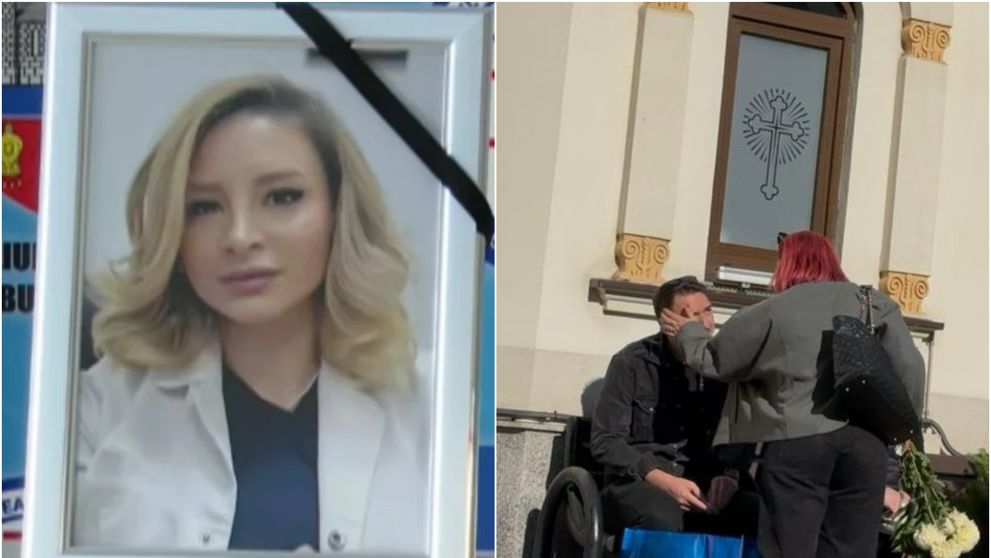 Imagini sfâșietoare de la înmormântarea Dr. Ștefania Szabo. Fratele medicului, sleit de puteri, abia mai are putere să își strige durerea
