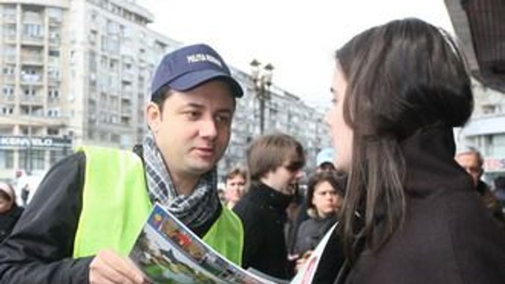 Catalin Maruta a fost politist pentru o zi