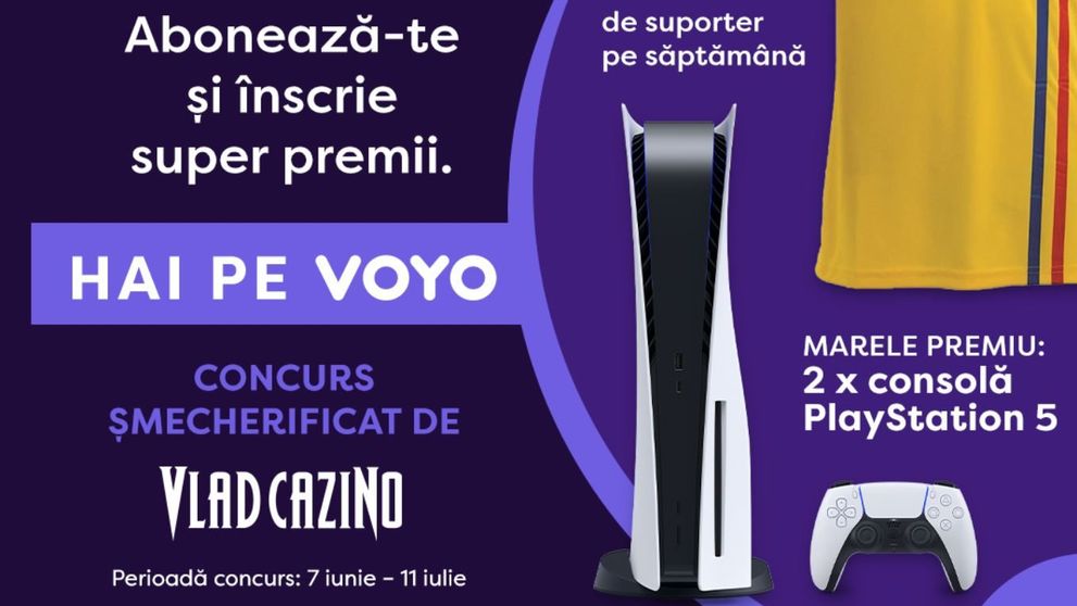 Abonează-te la VOYO și bucură-te de premiile care îți fac vara mai distractivă!