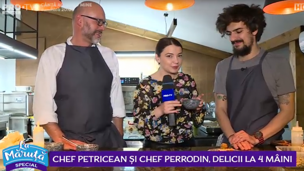 VIDEO Chef Petricean și chef Perrodin, delicii la 4 mâini