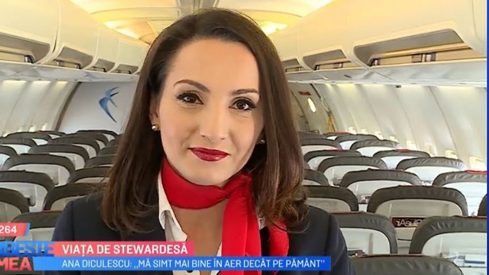 VIDEO Cum este viața de stewardesă. Ne explică Ana Diculescu