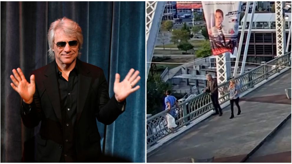 VIDEO Jon Bon Jovi a salvat o femeie care voia să se arunce de pe un pod! Tot momentul a fost filmat: „Jos pălăria în fața lui!”