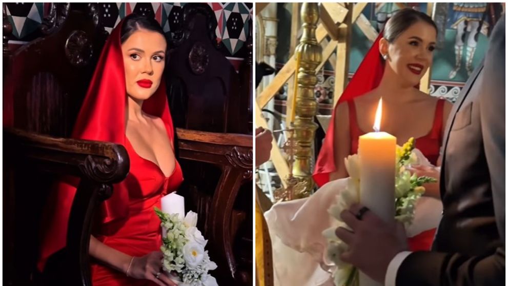 A captat privirile tuturor! Ținuta spectaculoasă purtată de Emily Burghelea ca nașă de botez: „Doamne, cât de frumoasă ești!”