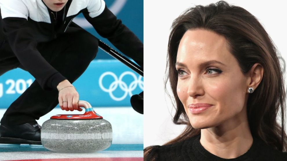 A topit gheata la Olimpiada de Iarna. Jucatoarea de curling care seamana perfect cu Angelina Jolie