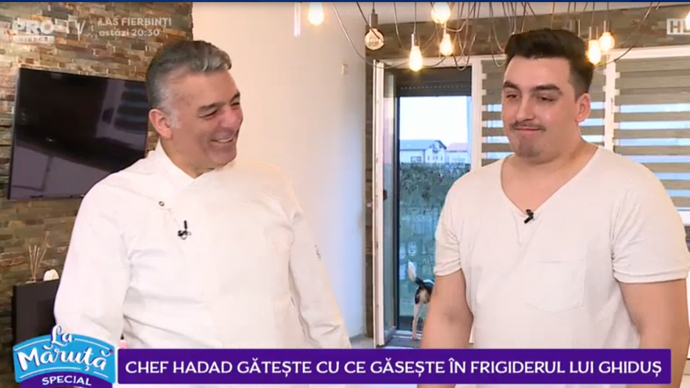 VIDEO Chef Hadad gătește cu ce găsește în frigiderul lui Ghiduș