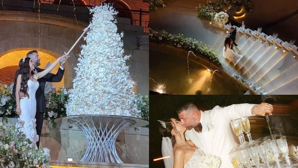 Nuntă ca în basme! Imagini spectaculoase de la evenimentul grandios al româncei care s-a căsătorit cu un milionar din Dubai. Ceremonia fastuoasă din Liban a durat două zile, iar mireasa a schimbat mai multe rochii. Nume mari din showbizul românesc au participat la petrecerea exclusivistă