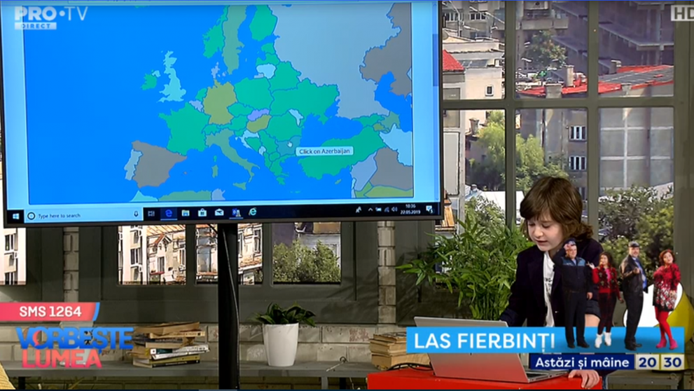 VIDEO Băiețelul genial, lecție de geografie