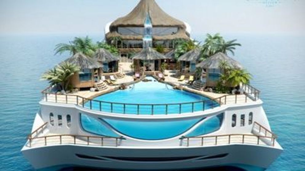 SENZATIONAL! O insula tropicala pe un yacht! FOTO  