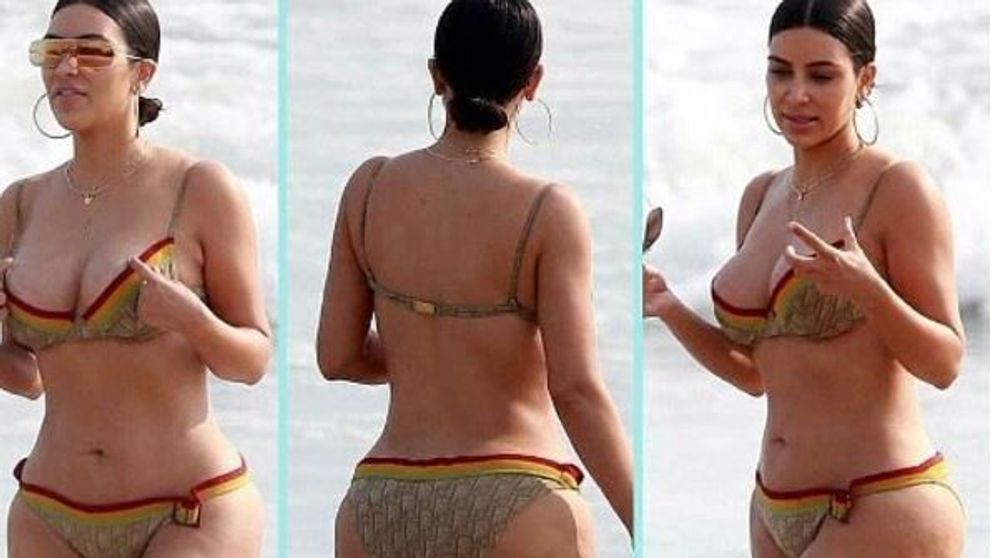 Kim Kardashian isi ia revansa. Dupa ce fotografiile needitate cu ea au facut valuri, vedeta s-a lasat pozata asa din nou