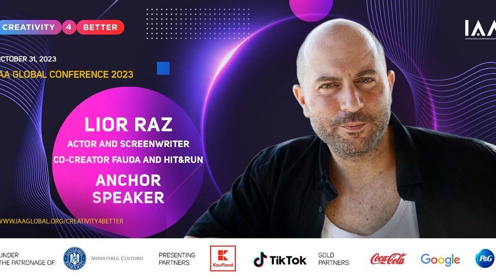 Creativity4Better 2023 anunță Star Speaker! Lior Raz va urca pe scenă în data de 31 octombrie 2023