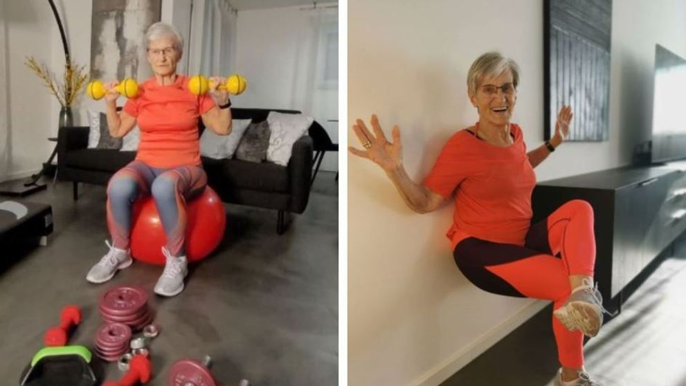 La 81 de ani, o bunică e vedetă pe internet! Video-urile în care face gimnastică și dansează sunt virale