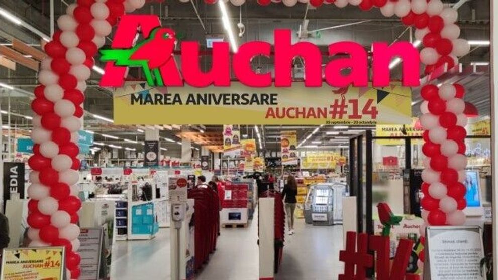 (P) Ce trebuie să faci ca să câștigi 10.000 de euro la Auchan. Retailerul sărbătorește 14 ani în România