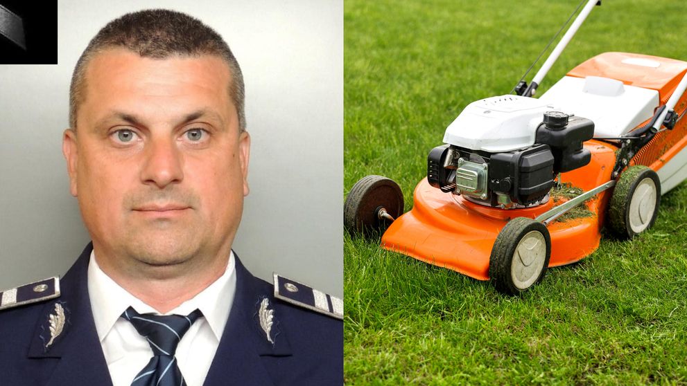 Un polițist din Gorj murit în timp ce tundea iarba din curte. Gestul care i-a adus sfârșitul la 43 de ani