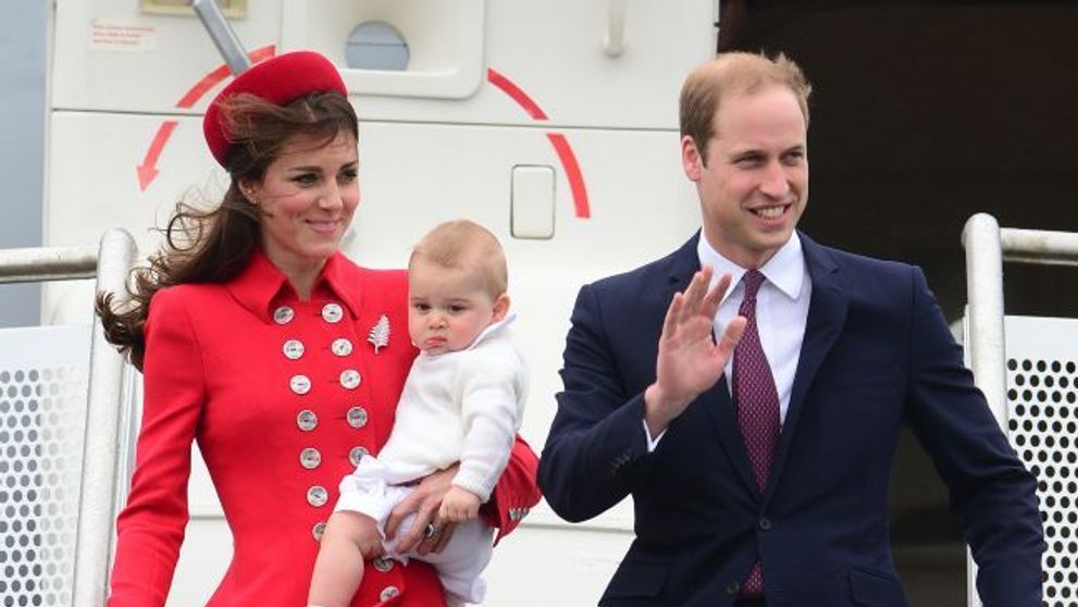 Kate Middleton, Printul William si Printul George, primiti cu dansuri razboinice in Noua Zeelanda