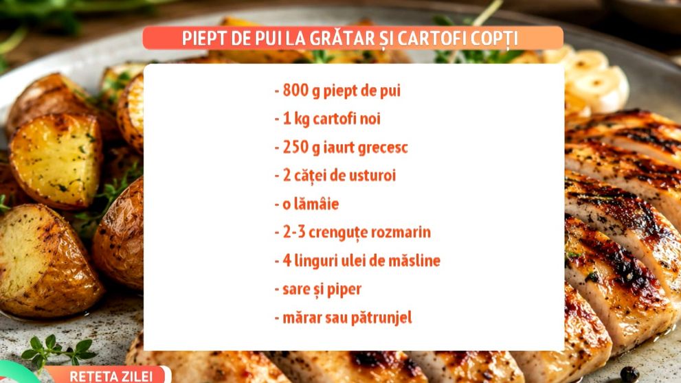 Secretele Majdei pentru un piept de pui fraged și cartofi noi perfecți. Rețeta care i-a cucerit pe toți în platoul „Vorbește Lumea”
