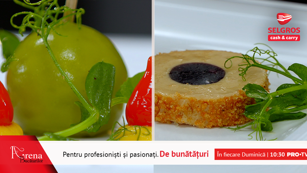 ARENA BUCĂTARILOR: Platou cu aperitive – terină, parfait, bonbon și roast beef