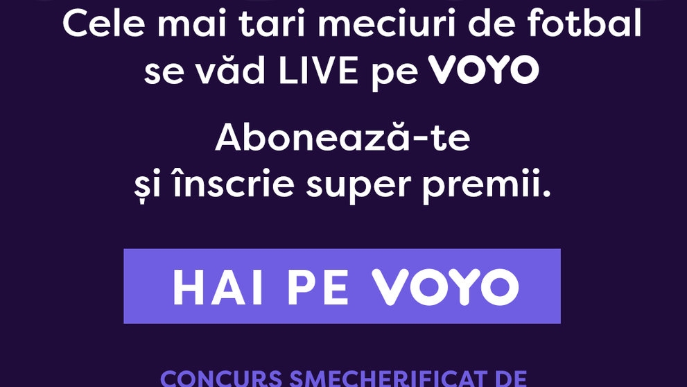 Abonează-te la VOYO, urmărește meciurile fără egal de la EURO 2020 și poți câștiga cele mai tari premii