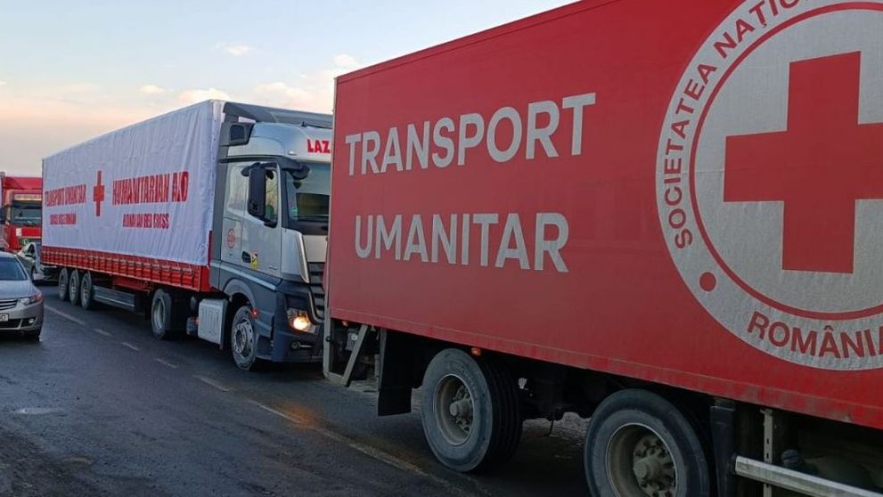 UMANITATEA NU ARE GRANIȚE- Crucea Roșie Română trimite al doilea convoi cu ajutoare umanitare la Cernăuți, Ucraina