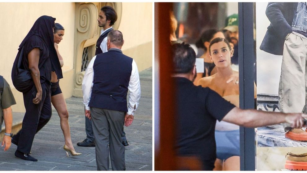 Ținuta cu care soția lui Kanye West i-a oripilat pe trecători! Bianca Censori continuă seria aparițiilor indecente în Italia
