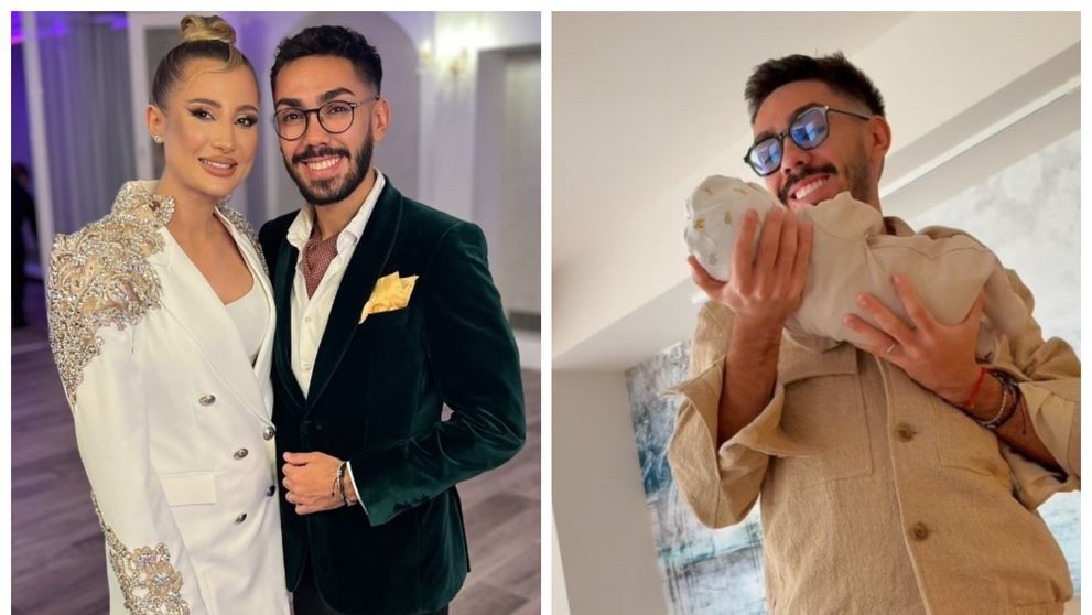 Armin Nicoară și Claudia Puican și-au botezat băiețelul! Imaginile de la ceremonie fac înconjurul internetului. Cum arată și cu cine seamănă Amir Efrem