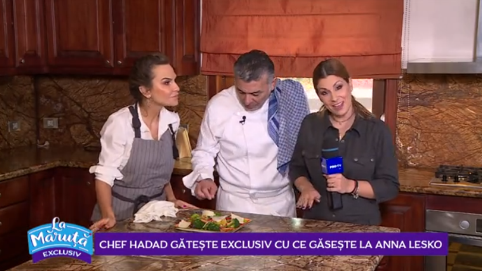 VIDEO Chef Hadad gătește în bucătărie la Anna Lesko