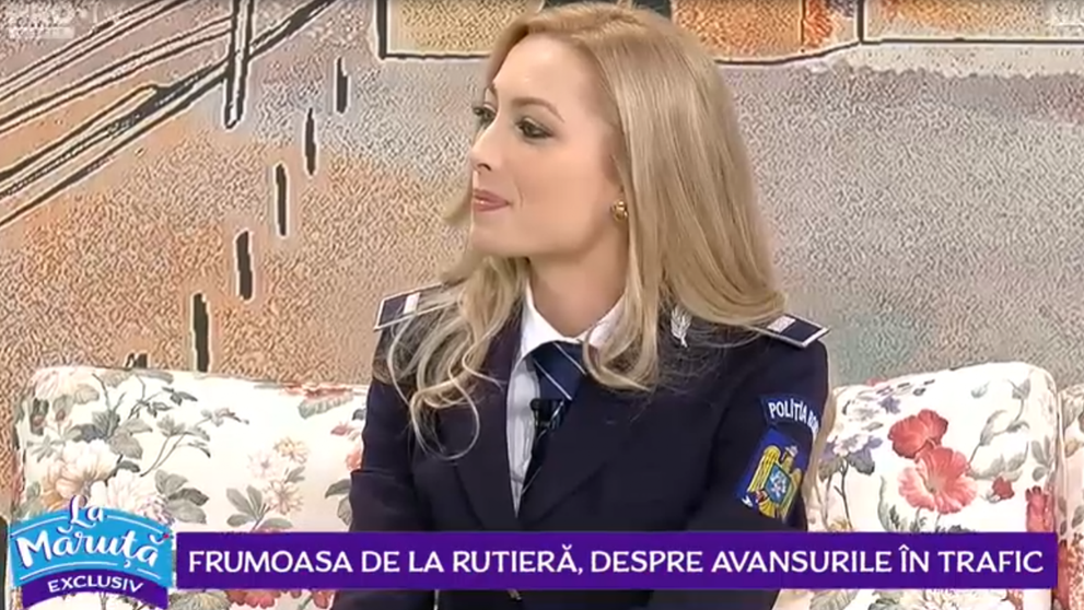 VIDEO Frumoasa de la rutieră, despre avansurile în trafic