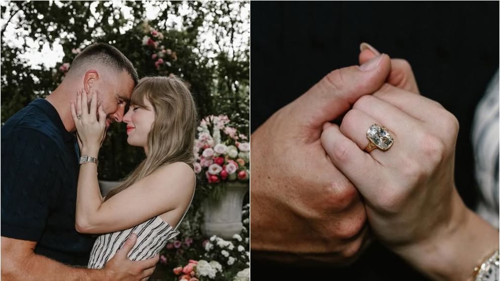 Taylor Swift și Travis Kelce s-au logodit! Sportivul a îngenuncheat în grădina lor plină de flori și i-a oferit inelul visurilor
