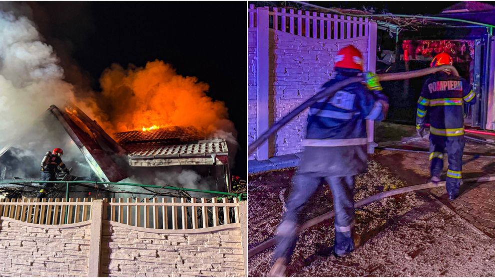 Un preot a murit carbonizat în Onești. Momentul în care locuința lui arde a fost surprins de camerele de filmat. VIDEO