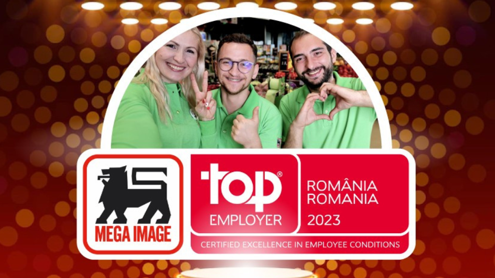 (P) Mega Image a obținut certificarea Top Employer 2023 cu cele mai bune performanțe la strategia de aliniere a obiectivelor de HR cu cele ale business-ului