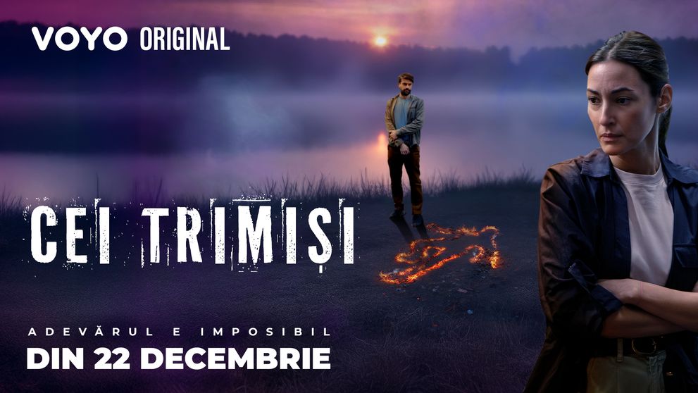 Când începe „Cei trimiși”, cel mai așteptat serial al anului! Primul thriller polițist românesc cu elemente paranormal o să fie disponibil pe VOYO. Anghel Damian: „Cred cu tărie că în România există un public numeros care așteaptă de mult timp astfel de proiecte”
