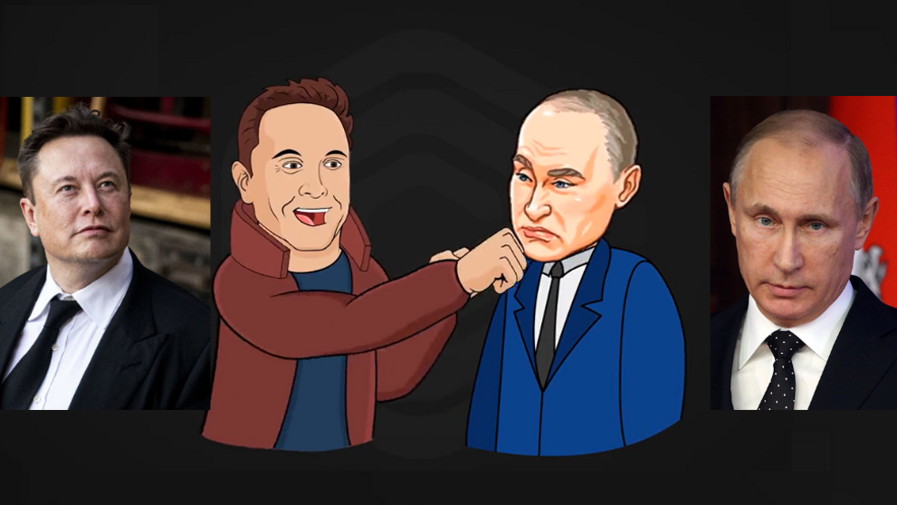 Elon Musk vs Vladimir Putin, „războiul” meme-urilor. Cum văd internauții confruntarea dintre cei doi