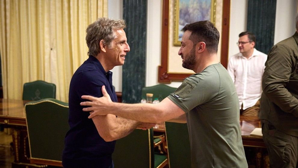 Ben Stiller, elogiu pentru președintele Ucrainei: “Ești eroul meu!”. Actorul s-a întâlnit cu Zelenski la Kiev