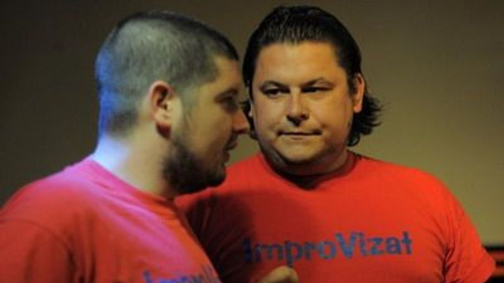 Mihai Bobonete si Catalin Neamtu la Serviciul Roman de Comedie