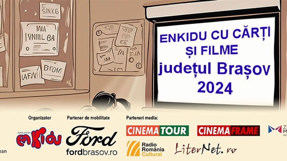 Evenimentul „ENKIDU CU CĂRȚI ȘI FILME” ajunge în localități din România unde nu există librării și cinematografe